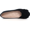 image:imageHee grand Womens Slip On Ballet Flats Cute Flowers Soft Flock Round Toe Flat Shoes2black