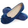 image:imageHee grand Womens Slip On Ballet Flats Cute Flowers Soft Flock Round Toe Flat Shoes2blue