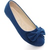 image:imageHee grand Womens Slip On Ballet Flats Cute Flowers Soft Flock Round Toe Flat Shoes2blue
