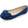 image:imageHee grand Womens Slip On Ballet Flats Cute Flowers Soft Flock Round Toe Flat Shoes2blue