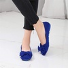 image:imageHee grand Womens Slip On Ballet Flats Cute Flowers Soft Flock Round Toe Flat Shoes2blue
