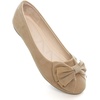 image:imageHee grand Womens Slip On Ballet Flats Cute Flowers Soft Flock Round Toe Flat Shoes2khaki