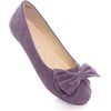 image:imageHee grand Womens Slip On Ballet Flats Cute Flowers Soft Flock Round Toe Flat Shoes2purple