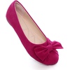 image:imageHee grand Womens Slip On Ballet Flats Cute Flowers Soft Flock Round Toe Flat Shoes2rose