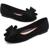 image:imageHee grand Womens Slip On Ballet Flats Cute Flowers Soft Flock Round Toe Flat Shoes493black
