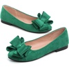 image:imageHee grand Womens Slip On Ballet Flats Cute Flowers Soft Flock Round Toe Flat Shoes493grass Green