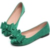 image:imageHee grand Womens Slip On Ballet Flats Cute Flowers Soft Flock Round Toe Flat Shoes493grass Green