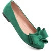 image:imageHee grand Womens Slip On Ballet Flats Cute Flowers Soft Flock Round Toe Flat Shoes493grass Green