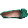 image:imageHee grand Womens Slip On Ballet Flats Cute Flowers Soft Flock Round Toe Flat Shoes493green