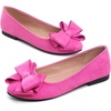 image:imageHee grand Womens Slip On Ballet Flats Cute Flowers Soft Flock Round Toe Flat Shoes493rose Red