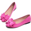 image:imageHee grand Womens Slip On Ballet Flats Cute Flowers Soft Flock Round Toe Flat Shoes493rose Red