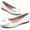 image:imageHee grand Womens Slip On Ballet Flats Cute Flowers Soft Flock Round Toe Flat Shoes493white