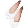 image:imageHee grand Womens Slip On Ballet Flats Cute Flowers Soft Flock Round Toe Flat Shoes493white