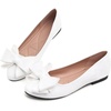 image:imageHee grand Womens Slip On Ballet Flats Cute Flowers Soft Flock Round Toe Flat Shoes493white