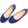 image:imageHee grand Womens Slip On Ballet Flats Cute Flowers Soft Flock Round Toe Flat ShoesBlue