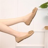 image:imageHee grand Womens Slip On Ballet Flats Cute Flowers Soft Flock Round Toe Flat ShoesKhaki