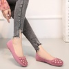 image:imageHee grand Womens Slip On Ballet Flats Cute Flowers Soft Flock Round Toe Flat ShoesPink