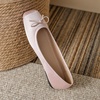 image:imageHee grand Womens Square Toe Ballet Flats with Bow Casual Comfortable SlipOn Ballerina Shoes Dressy Satin Flat Shoes473pink