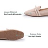 image:imageHee grand Womens Square Toe Flats Faux Suede Casual Womens Flats Comfort SlipOn Loafers Work OfficeAapricot