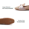 image:imageHee grand Womens Square Toe Flats Faux Suede Casual Womens Flats Comfort SlipOn Loafers Work OfficeBapricot