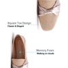 image:imageHee grand Womens Square Toe Flats Faux Suede Casual Womens Flats Comfort SlipOn Loafers Work OfficeBapricot