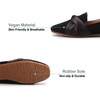 image:imageHee grand Womens Square Toe Flats Faux Suede Casual Womens Flats Comfort SlipOn Loafers Work OfficeBblack