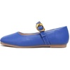 image:imageHee grand Womens Square Toe Mary Jane Shoes Ankle Strap Ballet Flats Comfortable PU Leather Dress ShoesBlue