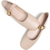 image:imageHee grand Womens Square Toe Mary Jane Shoes Ankle Strap Ballet Flats Comfortable PU Leather Dress ShoesKhaki