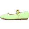 image:imageHee grand Womens Square Toe Mary Jane Shoes Ankle Strap Ballet Flats Comfortable PU Leather Dress ShoesLight Green