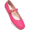 image:imageHee grand Womens Square Toe Mary Jane Shoes Ankle Strap Ballet Flats Comfortable PU Leather Dress ShoesRose Red