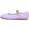 image:imageHee grand Womens Square Toe Mary Jane Shoes Ankle Strap Ballet Flats Comfortable PU Leather Dress ShoesViolet