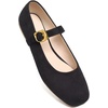 image:imageHee grand Womens Square Toe Mary Jane Shoes Ankle Strap Ballet Flats Comfortable Suede Dress ShoesBlack