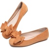 image:imageHee grand Womens Suede Ballet Flats Bow Knot Square Toe SlipOn Flat Shoes Comfortable Casual Work Office Dress ShoesAmber