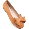 image:imageHee grand Womens Suede Ballet Flats Bow Knot Square Toe SlipOn Flat Shoes Comfortable Casual Work Office Dress ShoesAmber
