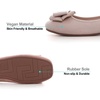 image:imageHee grand Womens Suede Ballet Flats Bow Knot Square Toe SlipOn Flat Shoes Comfortable Casual Work Office Dress ShoesApricot