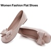 image:imageHee grand Womens Suede Ballet Flats Bow Knot Square Toe SlipOn Flat Shoes Comfortable Casual Work Office Dress ShoesApricot