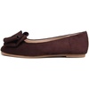 image:imageHee grand Womens Suede Ballet Flats Bow Knot Square Toe SlipOn Flat Shoes Comfortable Casual Work Office Dress ShoesLatte Brown