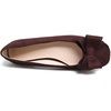 image:imageHee grand Womens Suede Ballet Flats Bow Knot Square Toe SlipOn Flat Shoes Comfortable Casual Work Office Dress ShoesLatte Brown