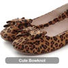 image:imageHee grand Womens Suede Ballet Flats Bow Knot Square Toe SlipOn Flat Shoes Comfortable Casual Work Office Dress ShoesLeopard Brown
