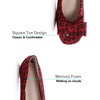 image:imageHee grand Womens Suede Ballet Flats Bow Knot Square Toe SlipOn Flat Shoes Comfortable Casual Work Office Dress ShoesLeopard Red