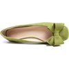 image:imageHee grand Womens Suede Ballet Flats Bow Knot Square Toe SlipOn Flat Shoes Comfortable Casual Work Office Dress ShoesMustard Green