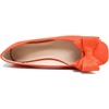 image:imageHee grand Womens Suede Ballet Flats Bow Knot Square Toe SlipOn Flat Shoes Comfortable Casual Work Office Dress ShoesOrange