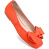 image:imageHee grand Womens Suede Ballet Flats Bow Knot Square Toe SlipOn Flat Shoes Comfortable Casual Work Office Dress ShoesOrange