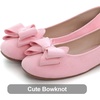 image:imageHee grand Womens Suede Ballet Flats Bow Knot Square Toe SlipOn Flat Shoes Comfortable Casual Work Office Dress ShoesPink