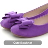 image:imageHee grand Womens Suede Ballet Flats Bow Knot Square Toe SlipOn Flat Shoes Comfortable Casual Work Office Dress ShoesPurple