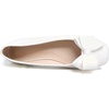 image:imageHee grand Womens Suede Ballet Flats Bow Knot Square Toe SlipOn Flat Shoes Comfortable Casual Work Office Dress ShoesWhite