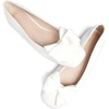 image:imageHee grand Womens Suede Ballet Flats Bow Knot Square Toe SlipOn Flat Shoes Comfortable Casual Work Office Dress ShoesWhite