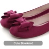 image:imageHee grand Womens Suede Ballet Flats Bow Knot Square Toe SlipOn Flat Shoes Comfortable Casual Work Office Dress ShoesWine Red