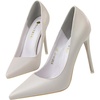 image:imageHee grand Classic Pointed Toe Heels for Women Fashion Suede Stiletto Wedding Party Dress Shoes Office Pumps Lady High Heels027grey