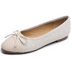 image:imageHee grand Flats for Women Cute Bowknot Round Toe Ballet Dressy Flats Comfort Memory Foam Slip On Loafers Dressy Office Shoes547apricot
